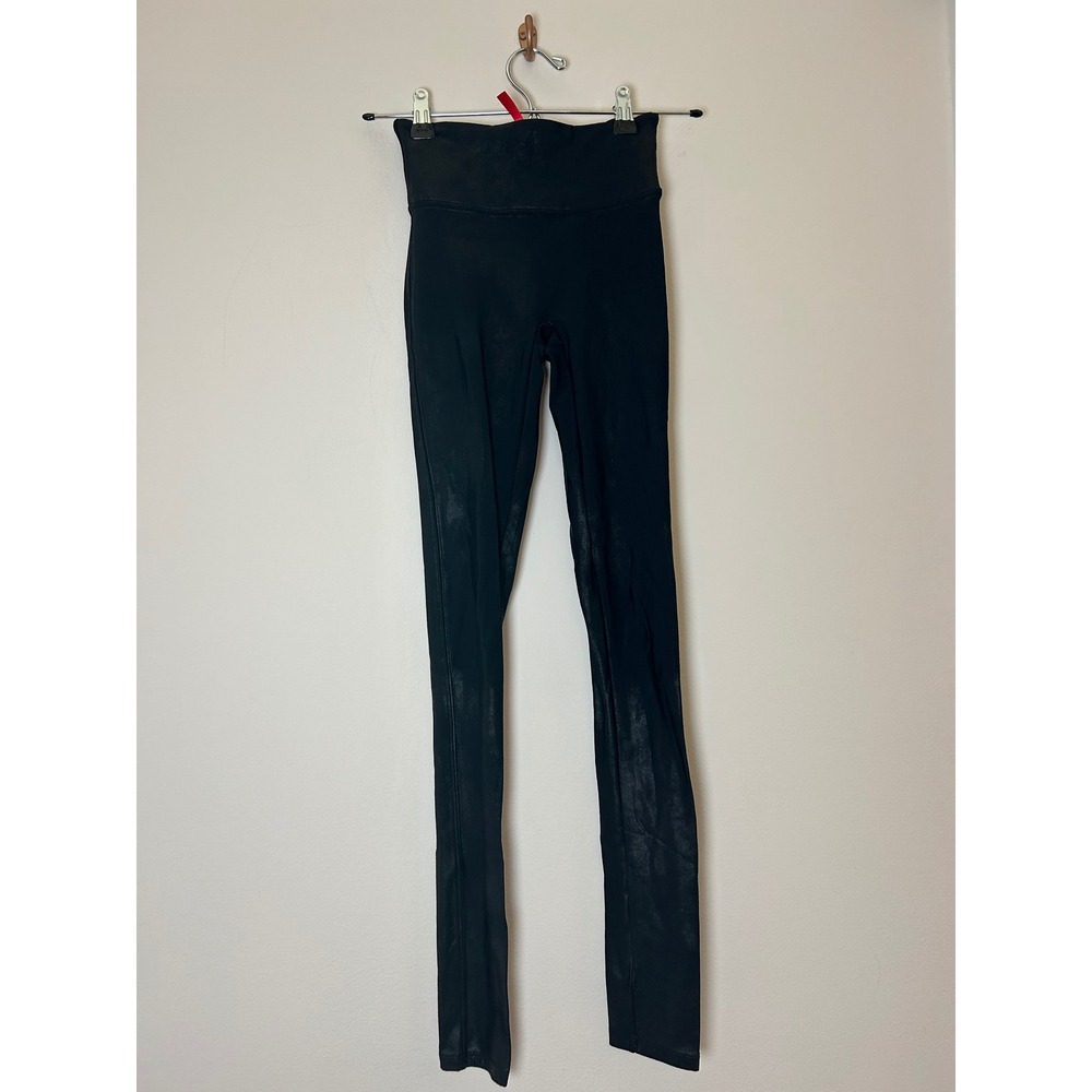 Spanx‎ High Waist Faux Leather Leggings Black XS TP